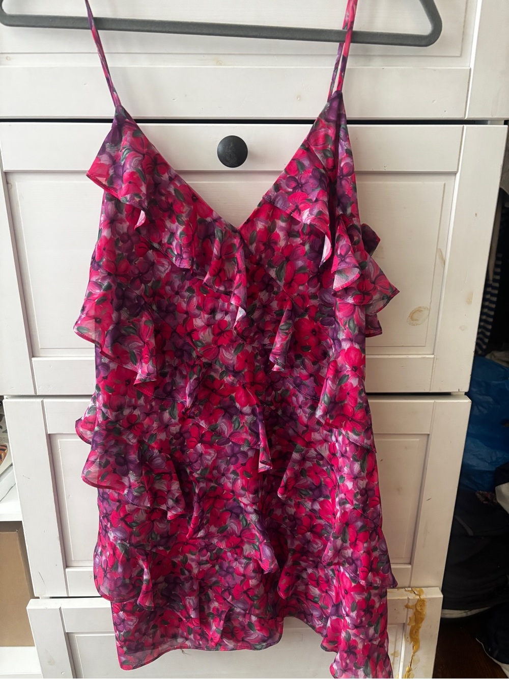 Lovers and Friends Pink Floral Ruffle Dress